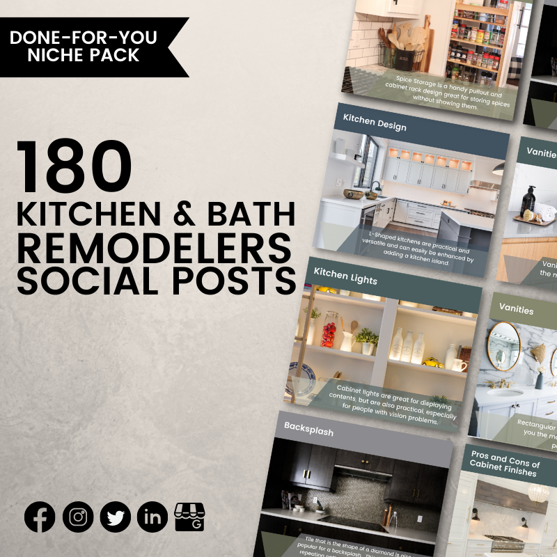 Kitchen & Bath Remodelers Social Posts